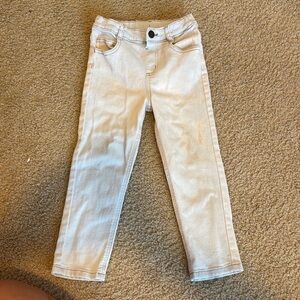 Kids Cream Jeans